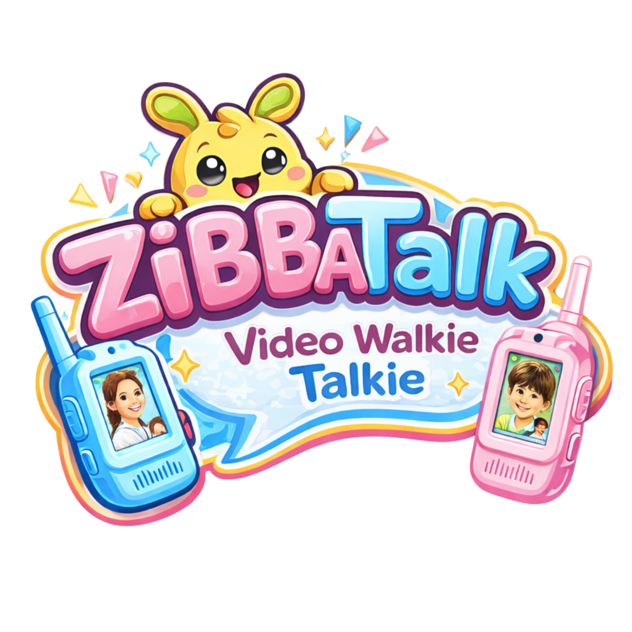 ZiBBATalk Kid's Handheld Video Walkie Talkies 2 Pack