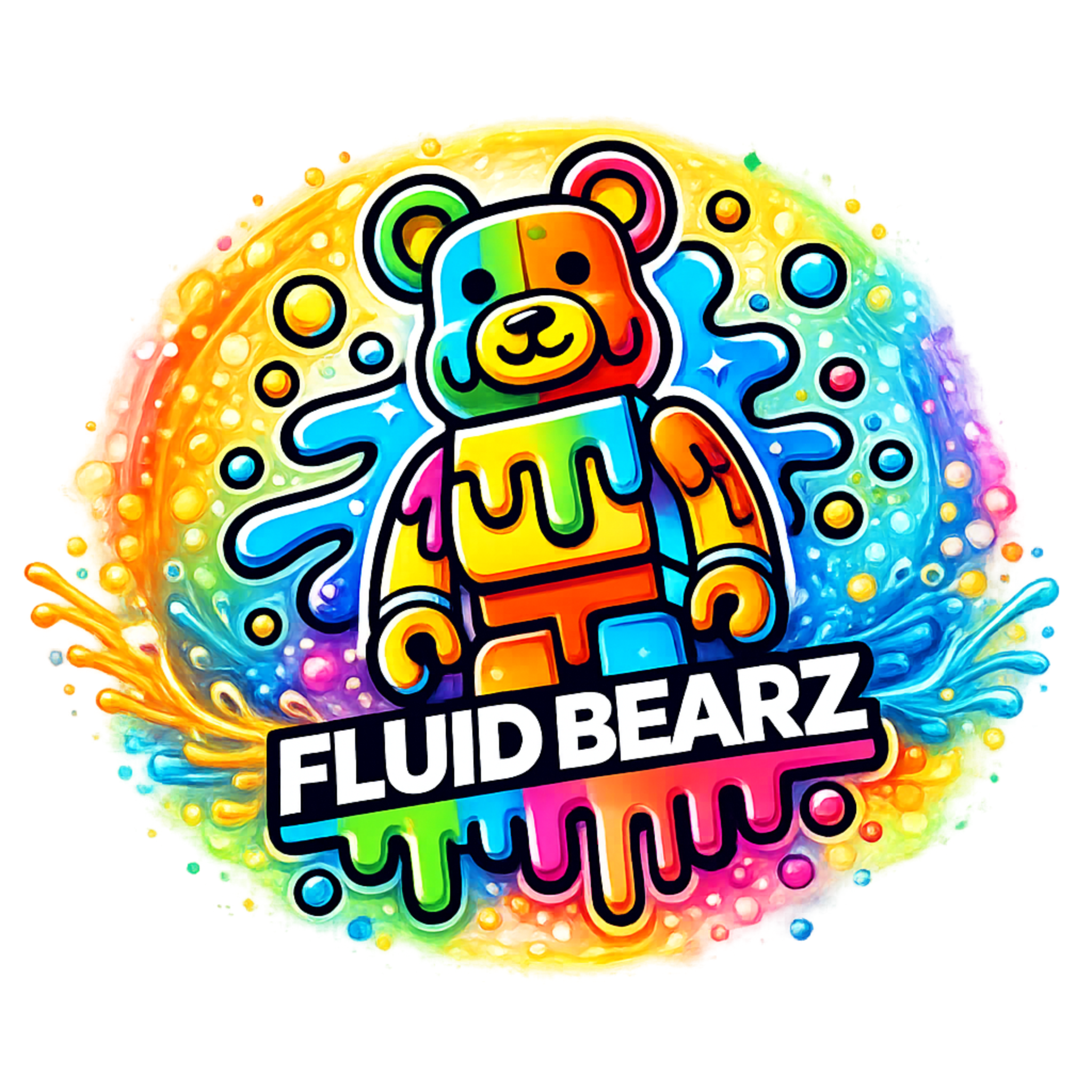 Fluid Bearz - Creative DIY Marble Paint Vinyl Teddy Bear Kits