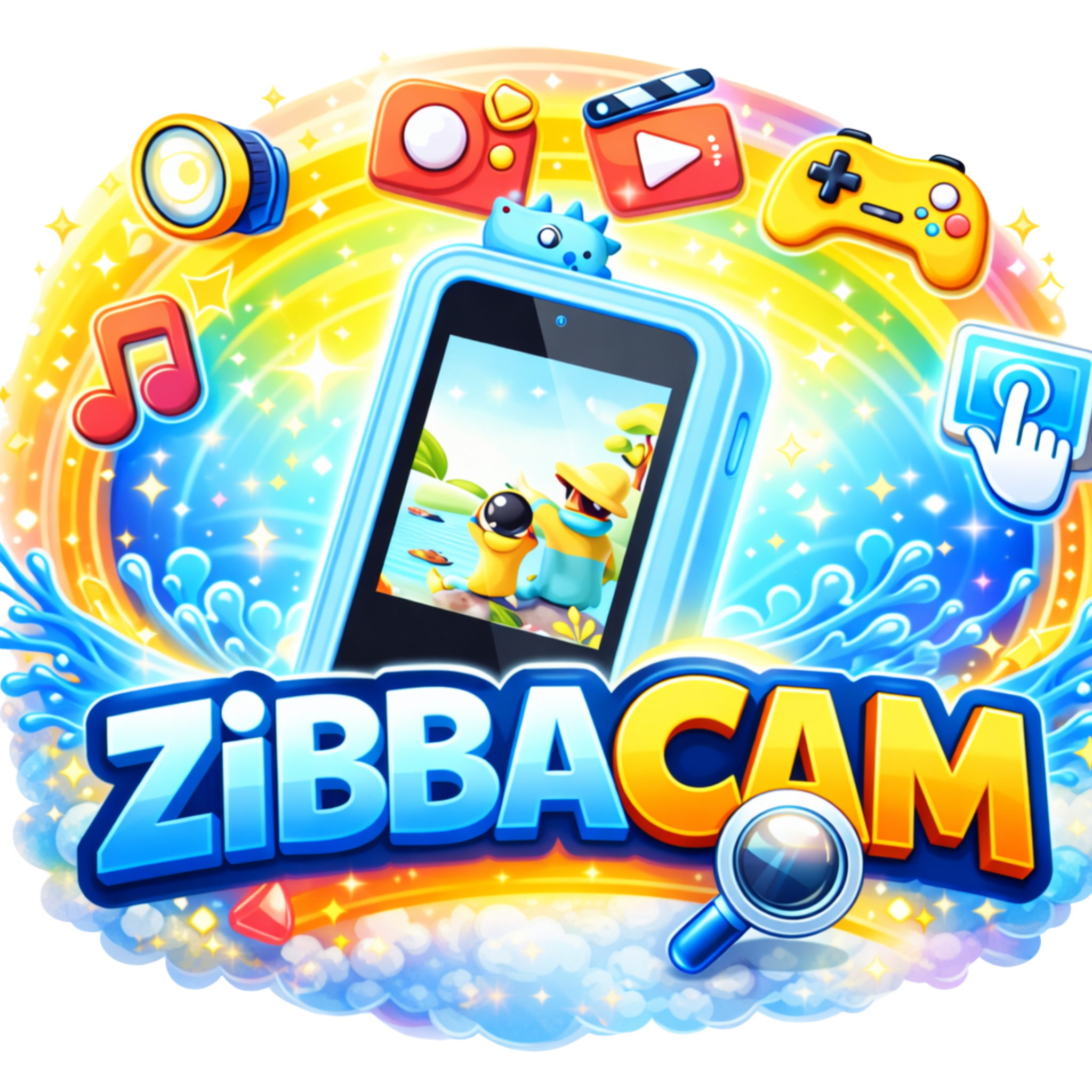 ZiBBACam Kids Smart Phone Toy with Dual Camera, Games, Music & Learning Activities | Educational Gift For Boys & Girls