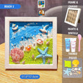DIY Handmade Plastic 3D Cream Glue Photo Frame Painting Kit - Mini Masterz Beach Theme 2
