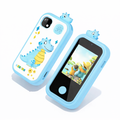 Kids Smart Phone Toy with Dual Camera, Games, Music & Learning Activities | Educational Gift for Boys & Girls Age 3-10 - ZibbaCam Blue Dino