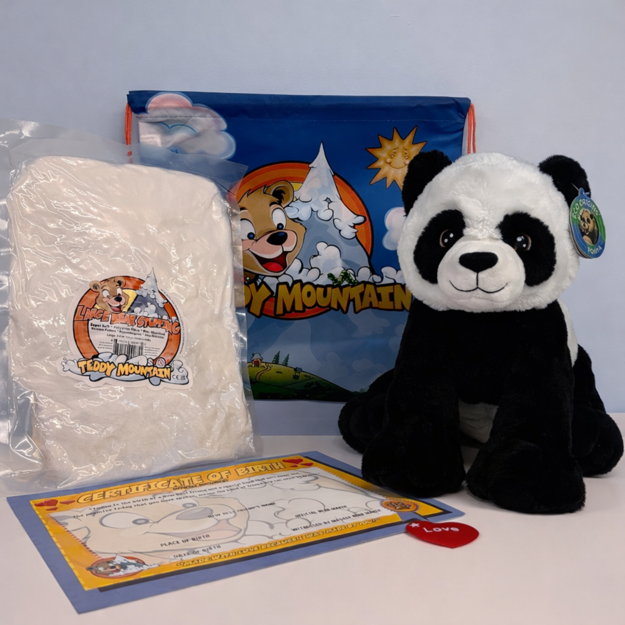 Build-Your-Own Panda Plushie At Home No-Sew DIY Kit