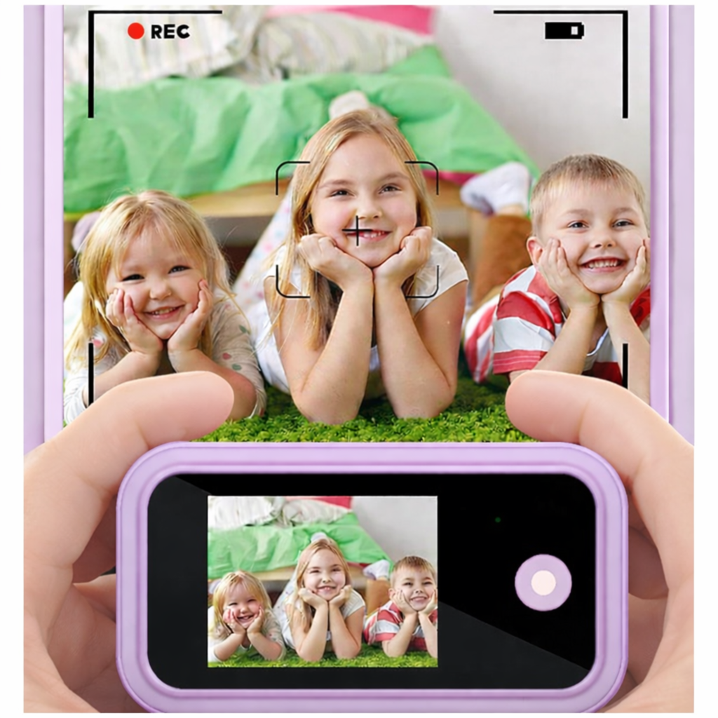 Kids Smart Phone Toy with Dual Camera, Games, Music & Learning Activities | Educational Gift for Boys & Girls Age 3-10 - ZibbaCam Purple Rabbit