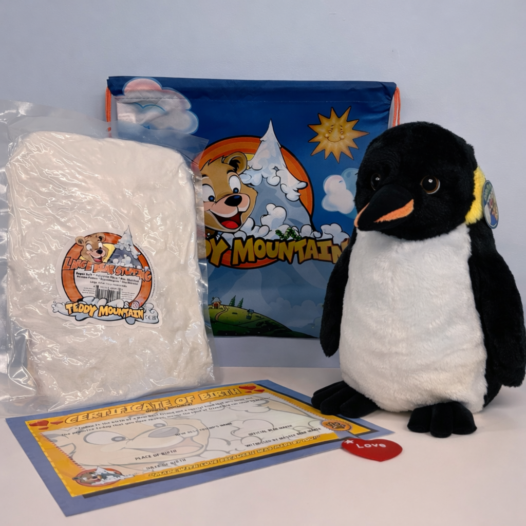 Build-Your-Own Penguin Plushie At Home No-Sew DIY Kit