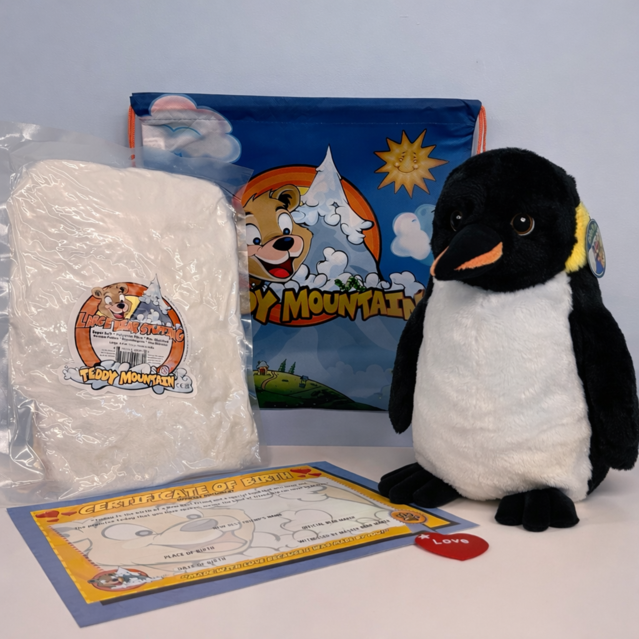 Build-Your-Own Penguin Plushie At Home No-Sew DIY Kit