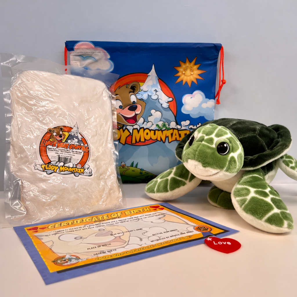Build-Your-Own Turtle Plushie At Home No-Sew DIY Kit