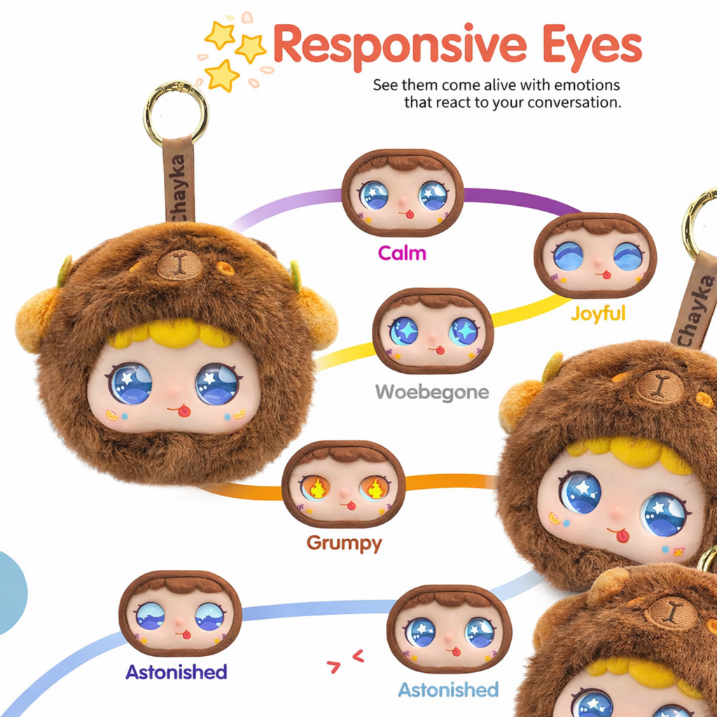 AI Smart Talking Plush Keychain – Interactive Voice Chat Companion Toy with AI Conversation, Language Learning & Backpack Charm - LoomeePals RABBIT