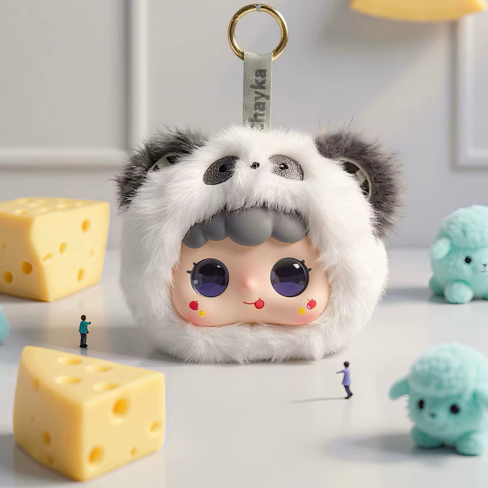 AI Smart Talking Plush Keychain – Interactive Voice Chat Companion Toy with AI Conversation, Language Learning & Backpack Charm - LoomeePals Panda AI Toy