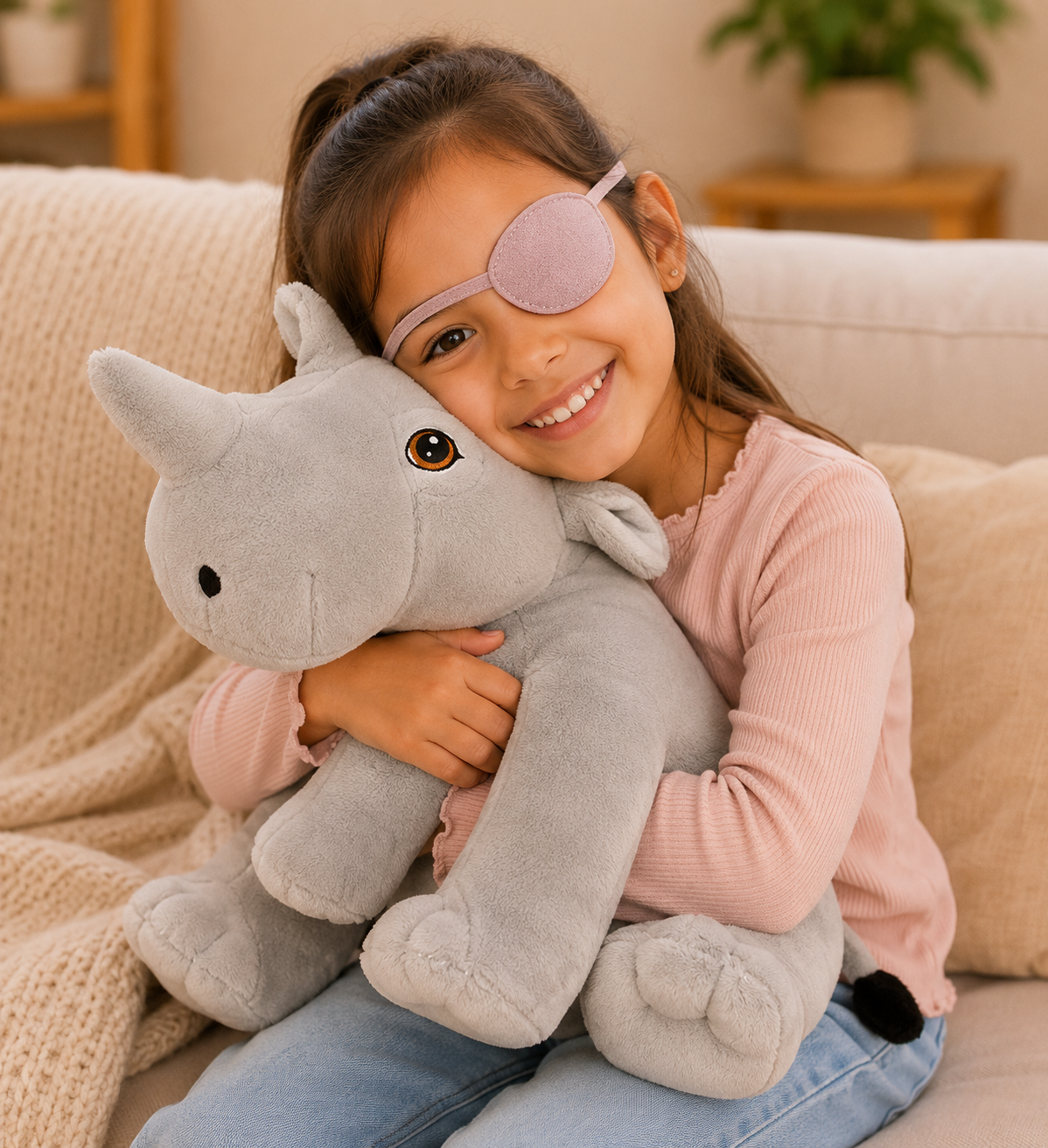 Build-Your-Own Rhina Plushie At Home No-Sew DIY Kit