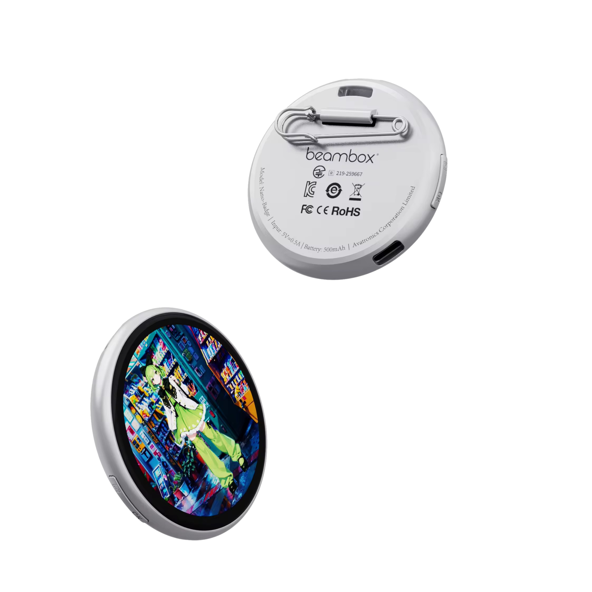 beambox E-Badge Silver